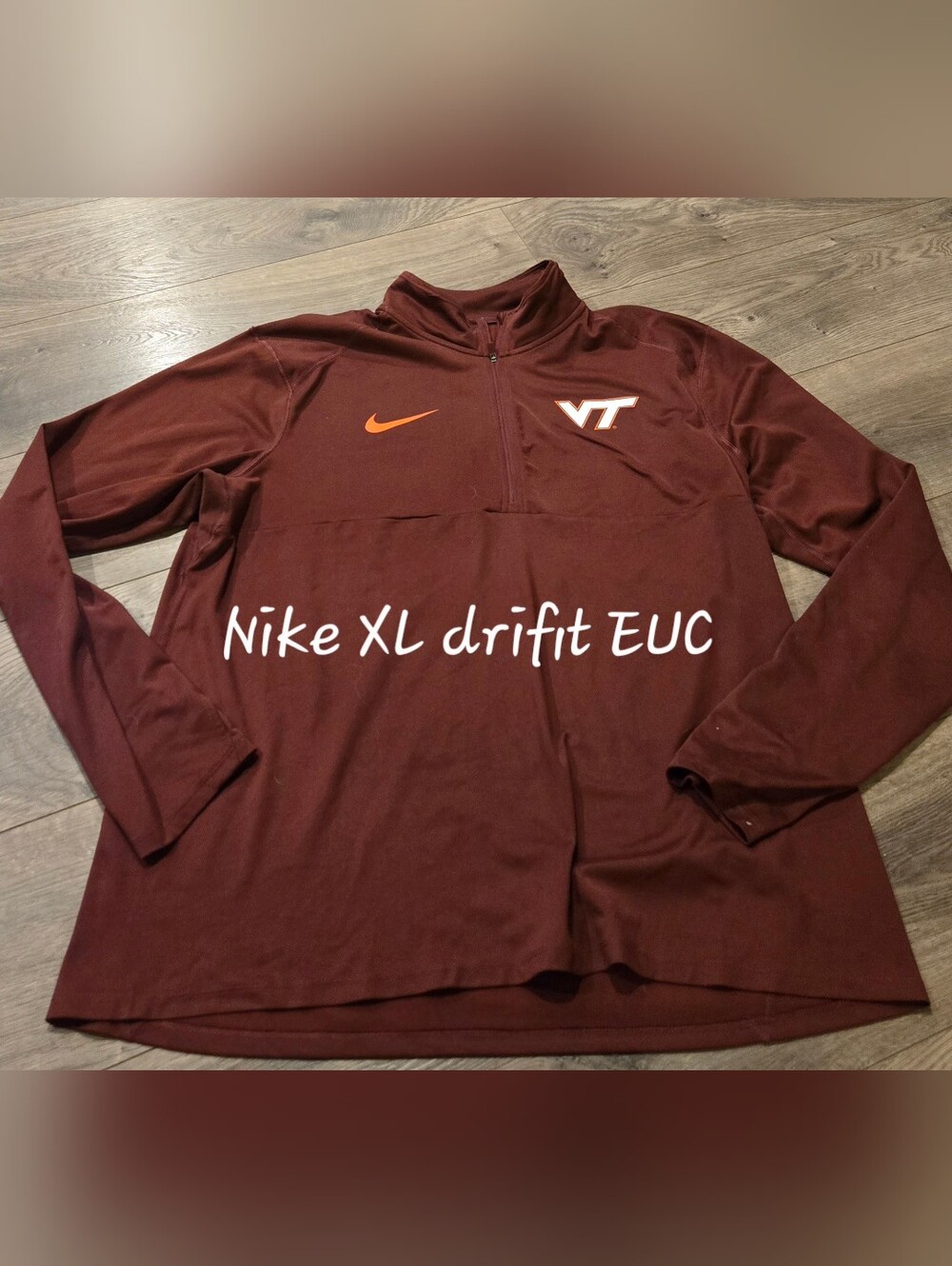 Mens XL Virginia Tech Hookies Pullover